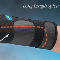 Liberty Leather Long Thumb Spica Splint - North Coast Medical
